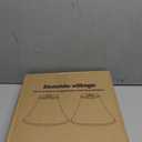 Bell Lamp Shades Set of 2, 6"Top x 13"Bottom x 10"High, Beige Shade Replacement for Table Lamps, Floor Lamps, Fabric Natural Linen Hand Crafted(Spider Fitter), Harp Holders Included, Assembly Required