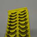 False Eyelashes Russian Strip Lashes D Curl Wispy Natural Look Faux Mink Lashes Like Eyelash Extension Fluffy zanlufly Transparent Band Cat Eye Fake Eyelashes Pack