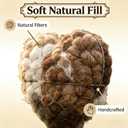 Handmade Fiber Bird Nesting Heart, 2026 New Birds Nests Material Holder, Refillable Hummingbird Nest Holder, Winter Tree Shelter for Wild Birds