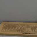 Typewriter Style Mechanical Gaming Keyboard RGB Backlit Wired with Blue Switch Retro Round Keycap 104 Keys Keyboard (White 104 Keys RGB)