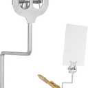 Alto Saxophone Lyre Sheet Music Holder- 18CM, Sax Marching Lyre Clamp- on Vertical Music Sheet Clip (Silver)