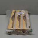 PLUMEQUICK 3 in 1 Wrap Organizer with Cutter and Labels, Plastic Wrap, Aluminum Foil and Wax Bamboo Dispenser for Kitchen Storage Organization Holder