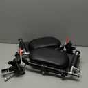 Wheelchair elevating Leg Rests, with Padded Calf pad, Composite Footplates, Compatible with Reclining and Standard Wheelchair, Transport Chair. Universal Replacement Parts, (1 Pair)