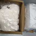 WRENSONGE Queen Comforter Set - 7 Pieces White Soft Bed in a Bag Queen with Fitted Sheet, Flat Sheet, 2 Pillow Shams, and 2 Pillowcases- Warm Bedding Sets for All Season