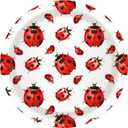 CC HOME Ladybug Birthday Paper Plates Napkins Coccinella Insect Disposable Tableware Set Party Supplies Ladybird Theme Dinnerware Serves 24 Guests for Audlts Kids Baby Shower Birthday 88PCS