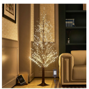 Hairui Lighted Brown Alpine Tree with 810L Warm White Fairy Lights 6FT, Twig Tree with Lights for Indoor Outdoor Home Christmas Winter Holidays Party Decoration