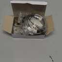 Dixiao 304 Stainless Steel Round Hidden Recessed Cup Door Lock, Doorknobs, Flush Door Locker, Flat Door Knob, Flat Passage Door Lock, 1 Set