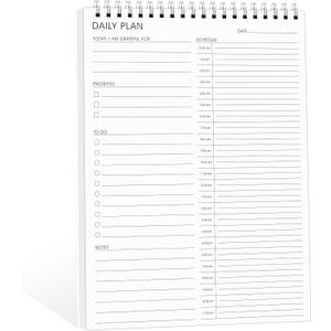 24 Hour Daily Planner with To Do List for Work & Personal Life,105 Days for Productivity Planner, No Bleed Everyday Planner, Daily Schedule, 6.5 x 9.8