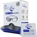Anti Fog Wipes for Glasses, 120 Count, Pre-Moistened Cleaning Wipes, Lens Cleaner, Lens Wipes for Eyeglasses, Sunglasses, Goggles, Screen, Phone, Individually Wrapped Eye Glasses Cleaner Wipes&Lens Wipes
