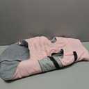 SUNFURA Dog Jacket, Large Dog Coat with Harness Built in, Warm Pet Winter Jacket Zippered Snow Coat with Furry Collar, Waterproof Fleece Snowsuit for French Bulldog, Pink L