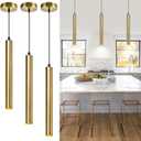 OKELI Modern Pendant Lights 4000K Bronze LED Dimmable Pendant Light Fixtures Pendant Lighting for Kitchen Island,Bar,Bedroom, 15.7inch, 10W, ETL, 3Pack