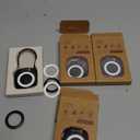 TUXON Compatible with Apple AirTag Secure Lock with Wire Cable, 3-Digit Combination Luggage Locks, Alloy Body Ultra Durable Anti-Lost Protective Case for Luggage, Suitcase (Black*4)