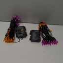 TW SHINE Battery Operated Halloween Lights, 2 Pack Total 100 LED 32 FT Orange and Purple Lights Outdoor, Waterproof Mini String Light with 8 Modes, Halloween Decorations for Indoor Patio Party Decor