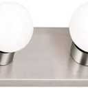 Design House 519298 Contemporary 4-Light Indoor Vanity Light Dimmable for Bathroom Bedroom Vanity Makeup, Satin Nickel