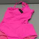 One Shoulder Two Piece Tankini - Ribbed Swim Tops with Bottom Tummy Control Swimsuits Sporty Bathing Suits Swimwear S