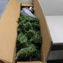 6 FT Pre-Lit Artificial Xmas Tree with Colorful Fiber Optics & 517 PVC Branch Tips