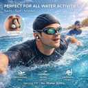 Swimming Nose Clip Ear Plugs - 9 Packs Silicone Swim Nose Plugs with Earplugs for Kids, Waterproof Pool Nose Plug for Diving Surfing and Other Water Sports with Storage Box, Multi-Color