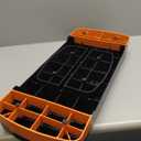 Fitvids Adjustable Workout Aerobic Stepper Step Platform Trainer, 27-Inch, Multiple Colors (Black/Orange)