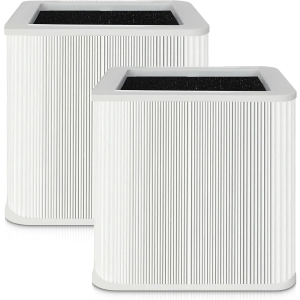2 PACK 211+ Replacement Filter Compatible with Blueair Blue Pure 211+ Air Cleaner Purifier, H13 True Hepa and Activated Carbon Replacement Filter