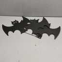 Outdoor Metal Bats, Halloween Decoration, Glow-in-The-Dark Hanging Bats, Silhouette Pendant Outdoors, Halloween Decorative Animals, Set of 3