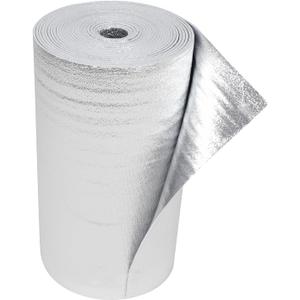 Reflective Insulation Roll 24x50FT Window Insulation for Summer Heat Foam Core Radiation Barrier Foil Faced Reflective