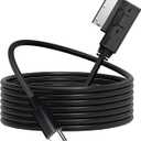 USB C to AMI MMI Aux Cable for Apple iPhone 15 Compatible with Audi A3/A4/A5/A6/A7/A8/S4/S6/S8/Q5/Q7/R8/TT, USB-C to Car Aux Interface Dongle Compatible for VW CC Magotan (4FT)