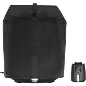 Air Fryer Cover, Appliance Cover Waterproof & Dustproof for 13.8x10.2x13.77 Inch Air Fryers, Air Fryer Covers, Heavy Duty 420D Oxford Fabric Universal Fit (Black)