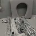 Raised Toilet Seat with Toilet Safety Rail