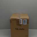 URALFA 3.7 Gallon Motion Sensor Bathroom Trash Can with LidAutomatic Waterproof Touchless Garbage Can, Smart Plastic Trash Bins Suitable for Toilet, Office, Bedroom, Kitchen (Cream White)