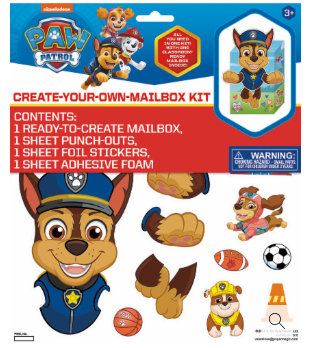 Paw Patrol & Disney Princess 
Create Your Own
Mailbox Kit Pack Of 4