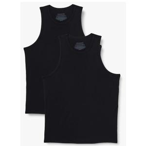 Amazon Essentials Mens Sleeveless Super Soft Modal Undershirt, XXL, Pack2, Black