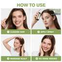 Rosemary Oil Hair Growth Spray, Thickening Hair & Scalp Serum, Nourishing Formula with Castor, Batana, Biotin for Hair Growth, Promotes Fuller Follicles for Women & Men  All Hair Types (2 Oz, 1 Pack)