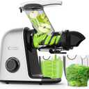 COZII Cold Press Juicer Machines,Slow Masticating Juicer Extractor Soft/hard Mode, 3.6" Large Feed Chute For Vegetable and Fruit, Easy to Clean Juicer, Quiet Motor, High Juice Yield (Silver)