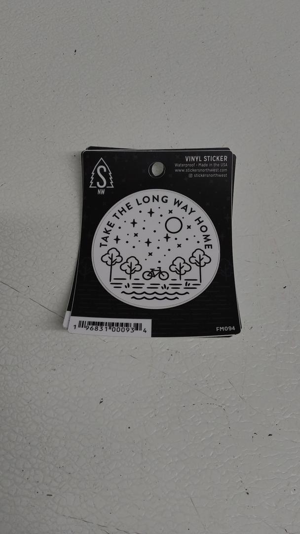 Vinil Sticker Take the long Way Home FM094.  4 Pack