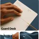 YSAGi Leather Desk Protector, Office Mat, Large Mouse Mat, Non-Slip PU Leather Blotter, Laptop Pad, Waterproof Writing Pad for Office and Home (Dark Blue, 35.4" x 17")