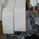 Heavy Duty 2-3/4 inches Rails Brackets Kit, White Alluminum Fence Bracket for Vinyl Fencing Panel to Post Connection, Metal Replacement for 2.75in Frail Plastic Brackets (White - Set 16)