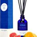 Citrus Scented Reed Diffuser, Orange, Lime & Lemon Oil Reed Diffuser, Real Citrus! Holiday Home Fragrance for Bathroom Office Decor (3.7 Ounce)