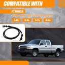 36-Inch LS Throttle Cable, Compatible with Chevrolet LS1 Engine 1997-2007, 4.8L 5.3L 5.7L 6.0L, LS Swap Fuel Line Kit.Stainless steel braided cable (Black)