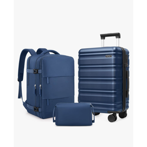 3 Piece Luggage Set 20 Inch Carry On Suitcase with Spinner Wheels, PC Hard Shell TSA Lock, Expandable & Fully Lined Interior, Airline Approved