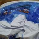 INTEX Swim Center Inflatable Family Lounge Pool: Built-In Bench Cup Holder 156 Gallon Capacity 90" x 86" x 31", Blue