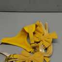 Dog Collar and Leash Set with Bowtie, Girl Dog Collars Metal Buckle Adjustable for Small Medium Dogs (Yellow, S: Neck 10-16", Chest 13-16")