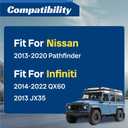 2PCS Front Lower Control Arm for Infiniti QX60 2014 2015 2016 2017 2018 2019 2020 2021 2022, JX35 2013, for Nissan Pathfinder 2013 2014 2015 2016 2017 2018 2019 2020 K623063 K623064