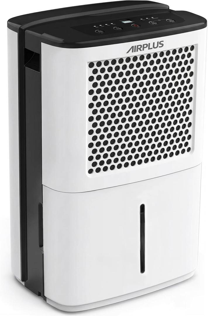 AIRPLUS 4500 Sq. Ft Dehumidifiers for Home, 70 Pints Dehumidifier for Basement with Drain Hose, Continuous Drainage, Intelligent Humidistat, Dehumidifier for bathroom, bedroom, Large Room