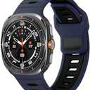  Pack Rugged Sport Band for Samsung Galaxy Watch Ultra Bands 47mm Men/Women,Two Tone Silicone Waterproof Strap Compatible with Samsung Watch Ultra Band,Galaxy Watch 7 Ultra Bands Replacement