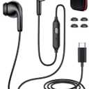 USB C Headphone with Preset EQ Mode Mute Mic Volume Control Type C Earphone in-Ear Noise Canceling USB-C Earbuds for iPhone 17 Pro Max 16 Plus 15 16e for iPad A16/ Samsung S26 S25 S24 S23/ Pixel 10 9