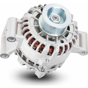 New Alternator Replacement 110 Amp Fit for 7.3L Ford Excursion 2000-2001, F-250 Super-Duty 1999-2001, F-350 Super-Duty 1999-2001(w/Ambulance Package, Primary Alternator) & (wo/Ambulance Package)