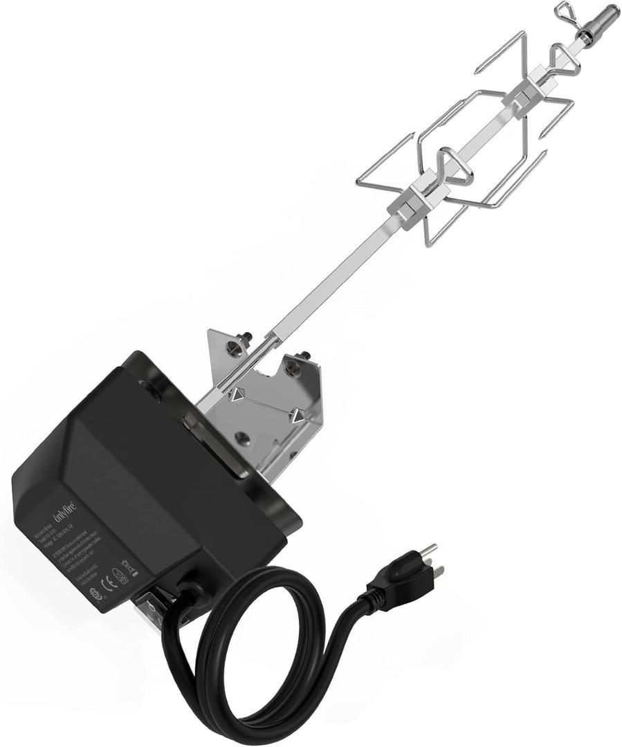 onlyfire 6014 Stainless Steel Rotisserie Kit for Weber 7614 Spirit 200/300 Series Grill, DO NOT FIT Spirit Series Grills Manufactured Since 2025