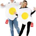 fun shack Egg Costume Adult, Fried Egg Costume Adult, Egg Halloween Costume Adult, Breakfast Costume Adult, One Size 