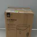 Silonn Nugget Ice Maker Countertop, Pebble Ice Maker with Soft Chewable Ice, One-Click Operation Ice Machine with Self-Cleaning, 33lbs/24H for Home,Kitchen,Office (Navy blue)