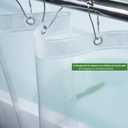 Clear Shower Curtain Liner 76 inches Long with 6 Magnets, PEVA Lightweight Plastic Waterproof Extra Long Shower Liner 72x76 Inch Length for Bathroom